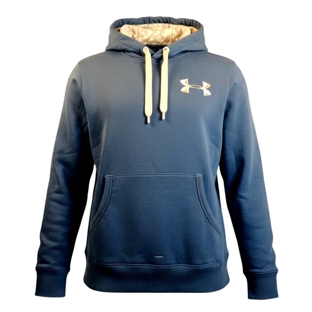 Under Armour Storm Cold Gear Mens Royal Blue Pullover Hoodie - Size: Small